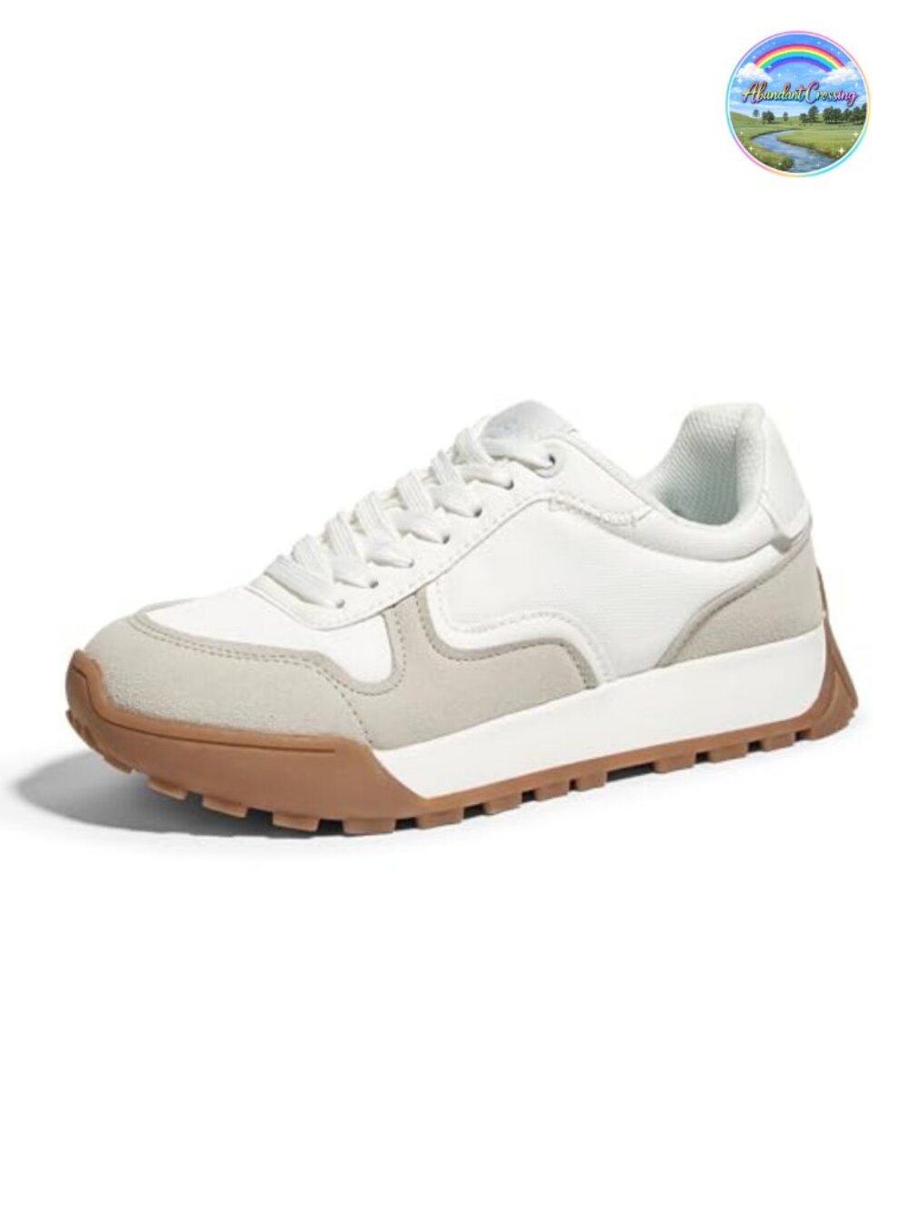 Platform Canvas Sneakers Lace-Up Anti-Slip Rubber Sole Casual